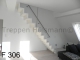 Thumbnail Faltwerktreppe weiß lackiert mit Edelstahlhandlauf